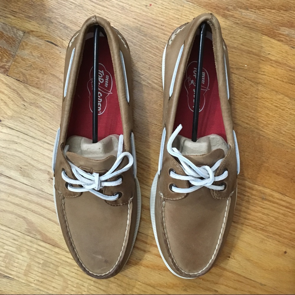 Tan Sperry Top Sider Shoes
